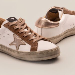 Witte sneaker met ster,sneaker koper,sneaker brons dames,sneaker brons,sneakers,sneakers dames,sneakers wit dames,sneakers ster,sneakers stern,sneakers met ster dames,sneakers schoenen ster,sneakers met een ster,sneakers mit stern