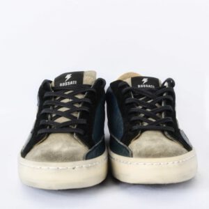 Zwart-grijze Rossati sneakers vooraanzicht